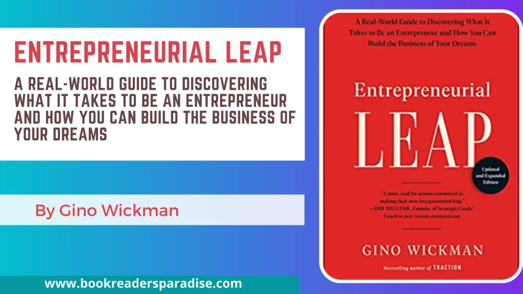 Entrepreneurial Leap PDF, Summary, Audiobook FREE Download Details by Gino Wickman